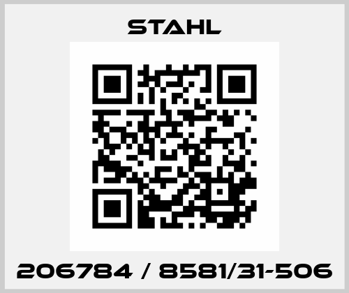 206784 / 8581/31-506 Stahl