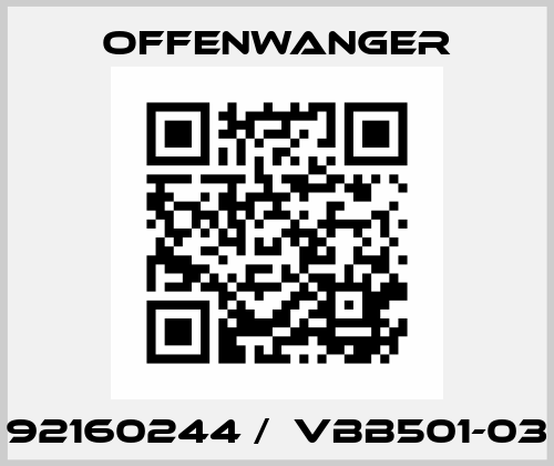 92160244 /  VBB501-03 OFFENWANGER