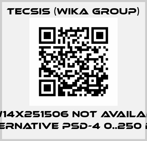 PEW14X251506 not available, alternative PSD-4 0..250 bar Tecsis (WIKA Group)