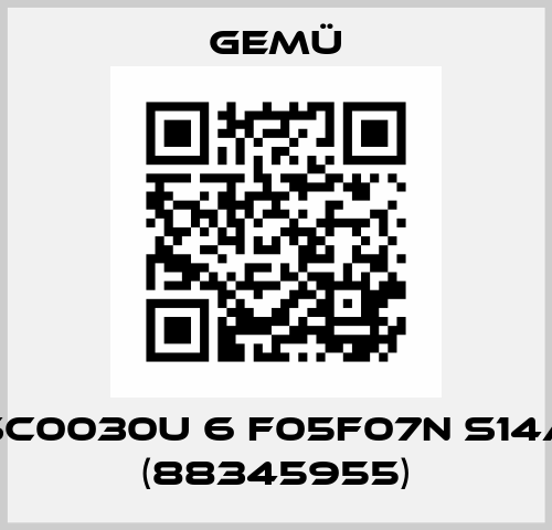 SC0030U 6 F05F07N S14A (88345955) Gemü