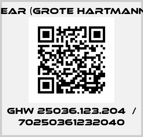 GHW 25036.123.204  / 70250361232040 Lear (Grote Hartmann)