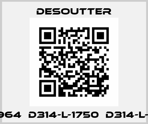 1381964  D314-L-1750  D314-L-1750 Desoutter