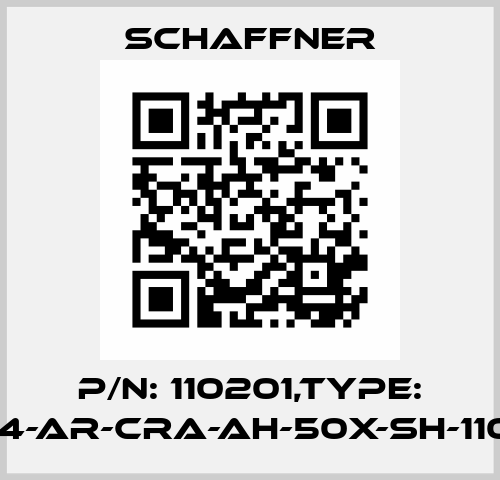 P/N: 110201,Type: CET4-AR-CRA-AH-50X-SH-110201 Schaffner