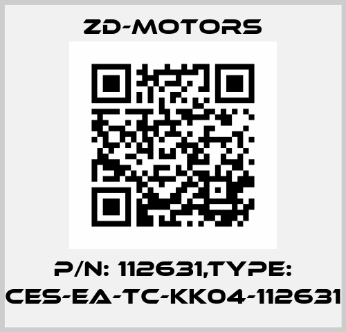 P/N: 112631,Type: CES-EA-TC-KK04-112631 ZD-Motors