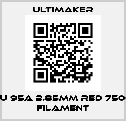 TPU 95A 2.85MM RED 750GR FILAMENT Ultimaker