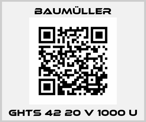 GHTS 42 20 V 1000 U Baumüller