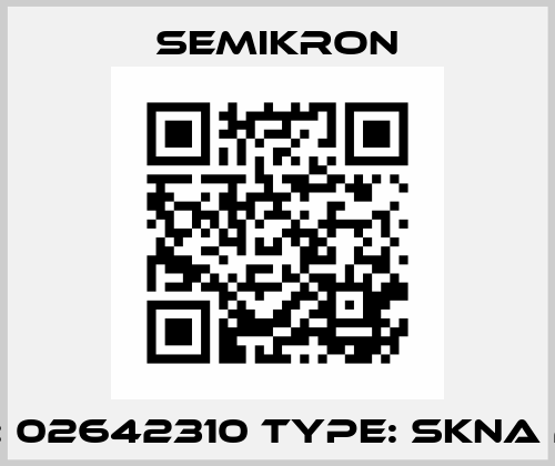 P/N: 02642310 Type: SKNa 2/17 Semikron