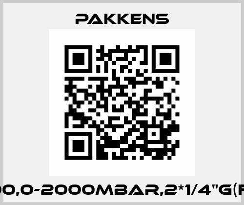 PN100,0-2000MBAR,2*1/4"G(F),LM Pakkens