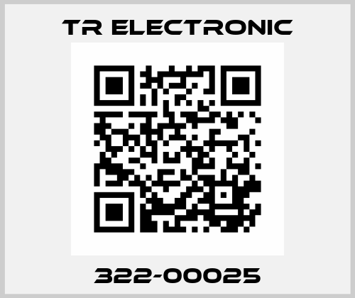 322-00025 TR Electronic