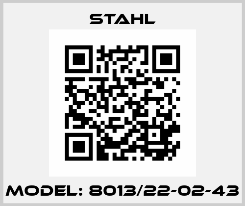 Model: 8013/22-02-43 Stahl