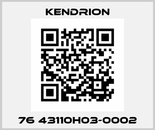 76 43110H03-0002 Kendrion