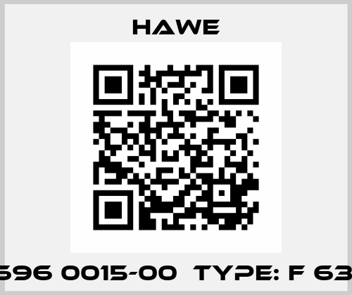 PN: 7696 0015-00  Type: F 63-30 V Hawe