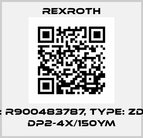 P/N: R900483787, Type: ZDR 6 DP2-4X/150YM Rexroth