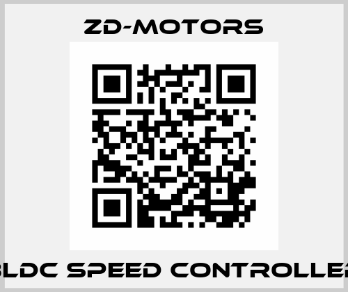 BLDC speed controller ZD-Motors