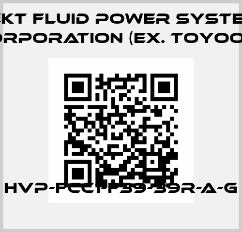 HVP-FCC1-F39-39R-A-G JTEKT FLUID POWER SYSTEMS CORPORATION (ex. Toyooki)