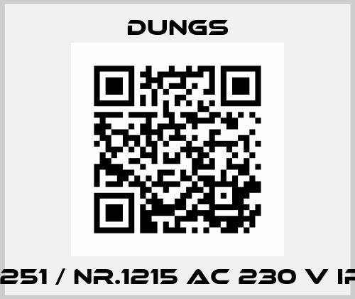 227251 / Nr.1215 AC 230 V IP 54 Dungs