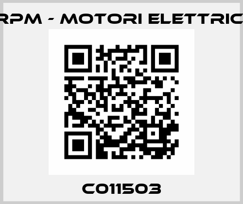 C011503 RPM - Motori elettrici