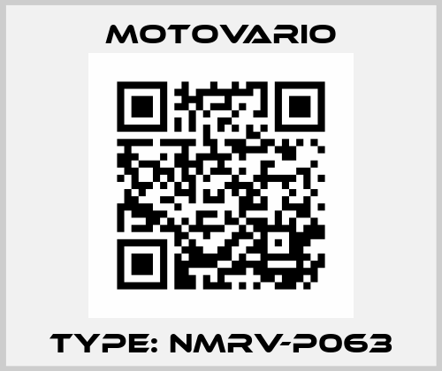 Type: NMRV-P063 Motovario