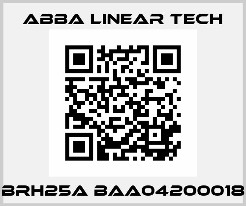 BRH25A BAA04200018 ABBA Linear Tech