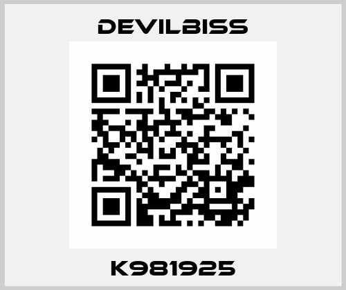 K981925 Devilbiss