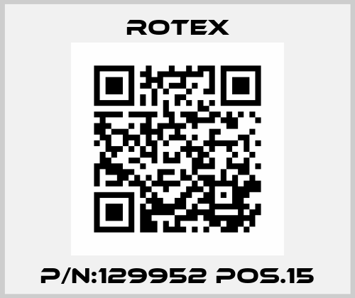 P/N:129952 POS.15 Rotex