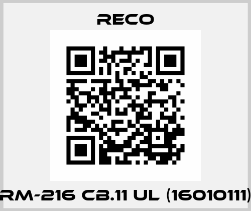 RM-216 CB.11 UL (16010111) Reco