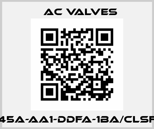 45A-AA1-DDFA-1BA/CLSF MAC