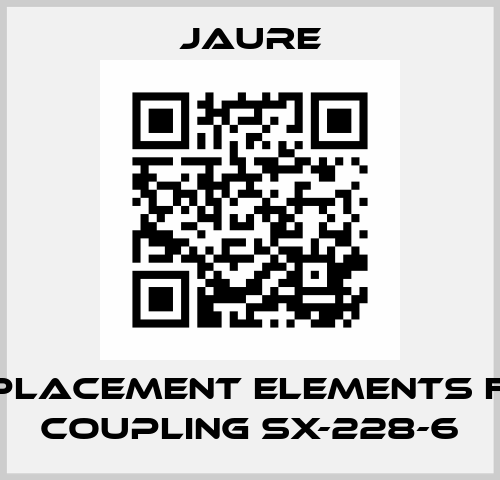 Replacement elements for coupling SX-228-6 Jaure
