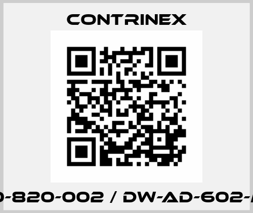 320-820-002 / DW-AD-602-M12 Contrinex