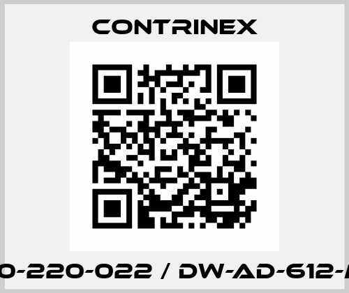 220-220-022 / DW-AD-612-M8 Contrinex