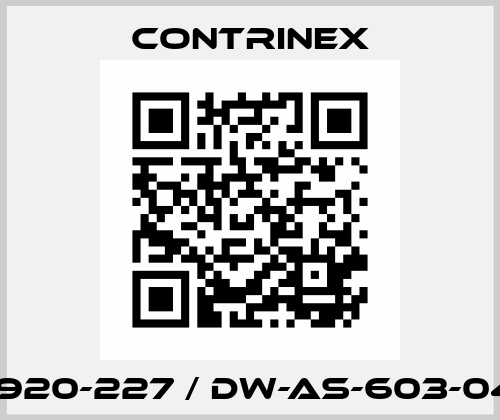 320-920-227 / DW-AS-603-04-001 Contrinex