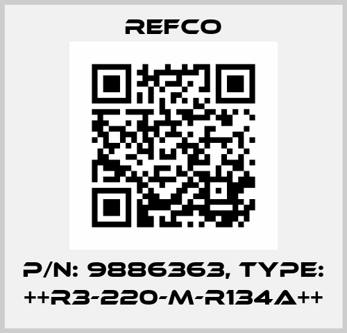 p/n: 9886363, Type: ++R3-220-M-R134a++ Refco