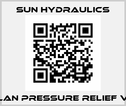 RPECLAN PRESSURE RELIEF VALVE  Sun Hydraulics