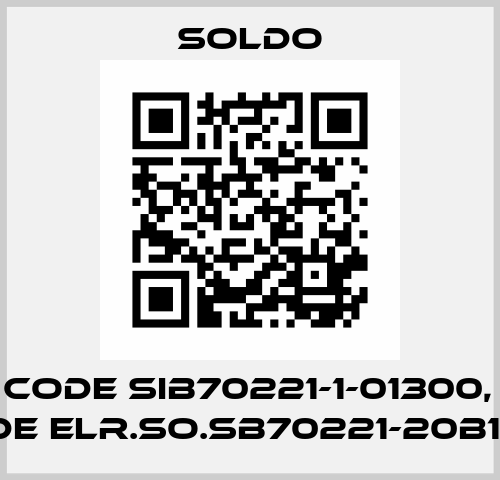 old code SIB70221-1-01300, new code ELR.SO.SB70221-20B11A2 Soldo