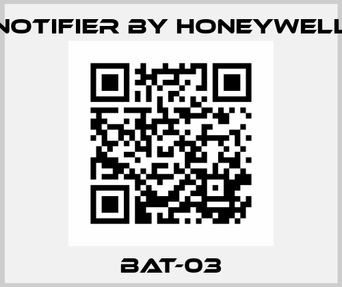 BAT-03 Notifier by Honeywell