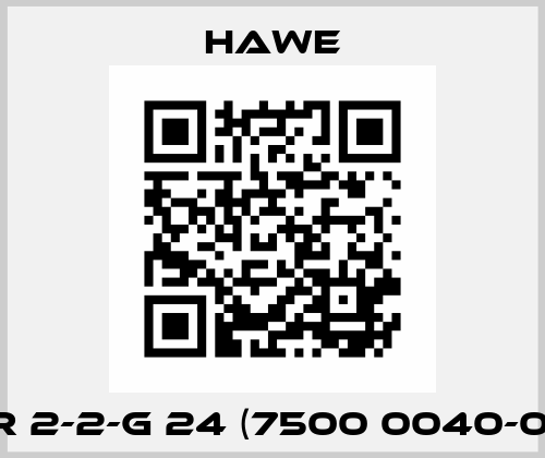 GR 2-2-G 24 (7500 0040-00) Hawe