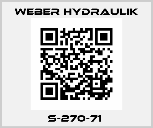S-270-71  Weber Hydraulik