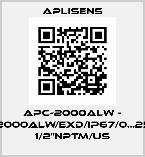 APC-2000ALW - APC-2000ALW/Exd/IP67/0...25kPa/ 1/2"NPTM/US Aplisens