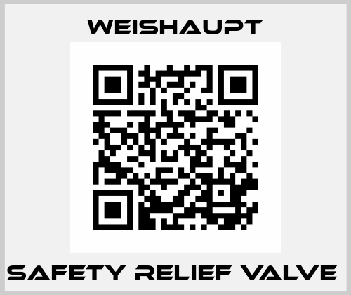 SAFETY RELIEF VALVE  Weishaupt