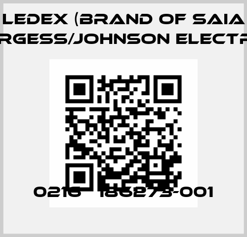 0216   186273-001 Ledex (brand of Saia Burgess/Johnson Electric)