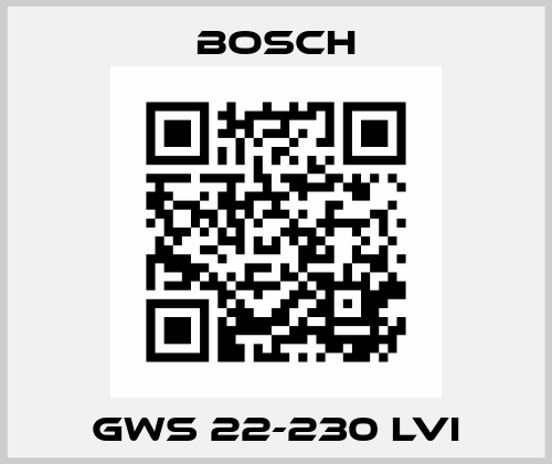GWS 22-230 LVI Bosch