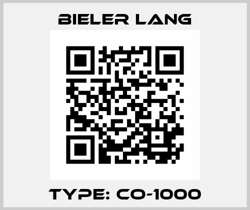 TYPE: CO-1000 Bieler Lang