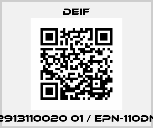 2913110020 01 / EPN-110DN Deif