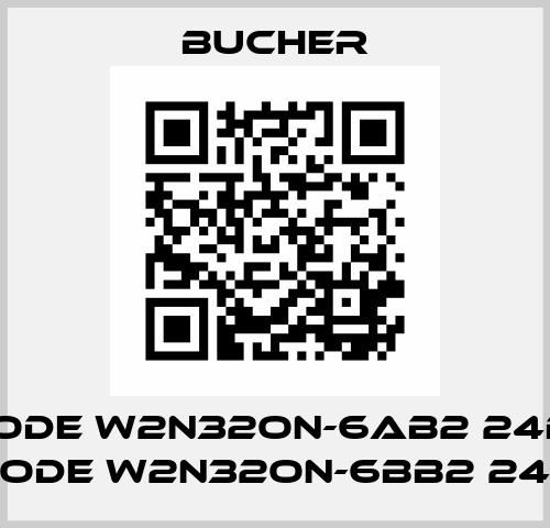 old code W2N32ON-6AB2 24D, new code W2N32ON-6BB2 24D Bucher