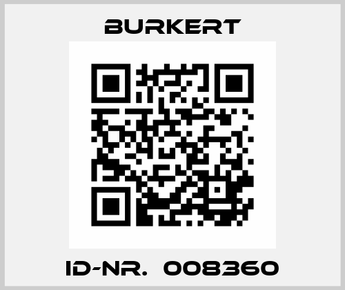 Id-Nr.：008360 Burkert