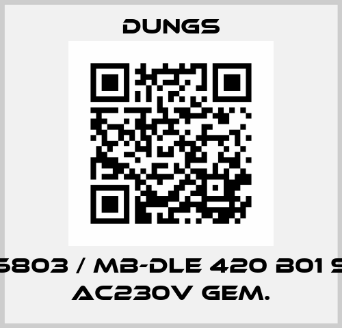 226803 / MB-DLE 420 B01 S20 AC230V gem. Dungs