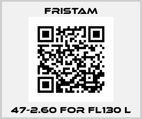 47-2.60 for FL130 L Fristam