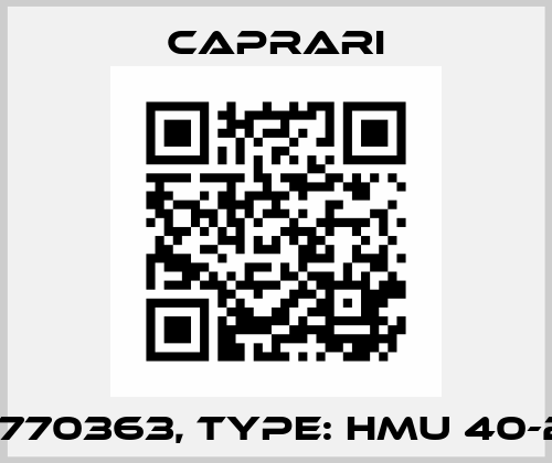 P/N: 770363, Type: HMU 40-2/4A CAPRARI