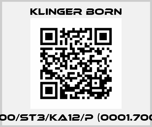 K700/ST3/KA12/P (0001.7000) Klinger Born