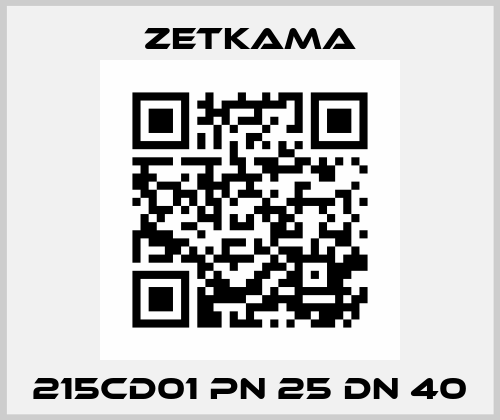 215CD01 PN 25 DN 40 Zetkama